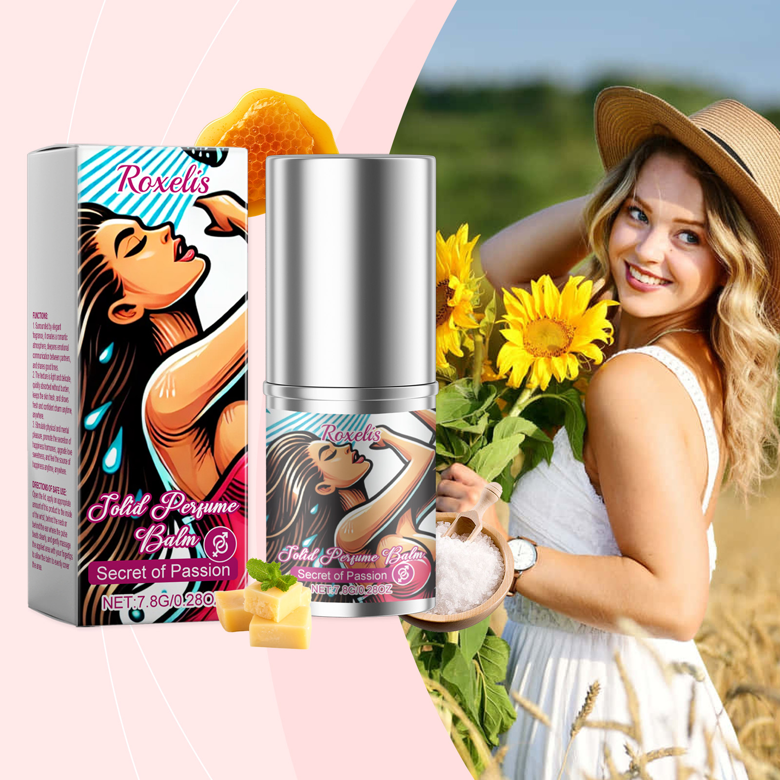 Women Solid Light Balm Elegant Smooth Fresh Long Lasting Portable Fragrance For Couple Dating