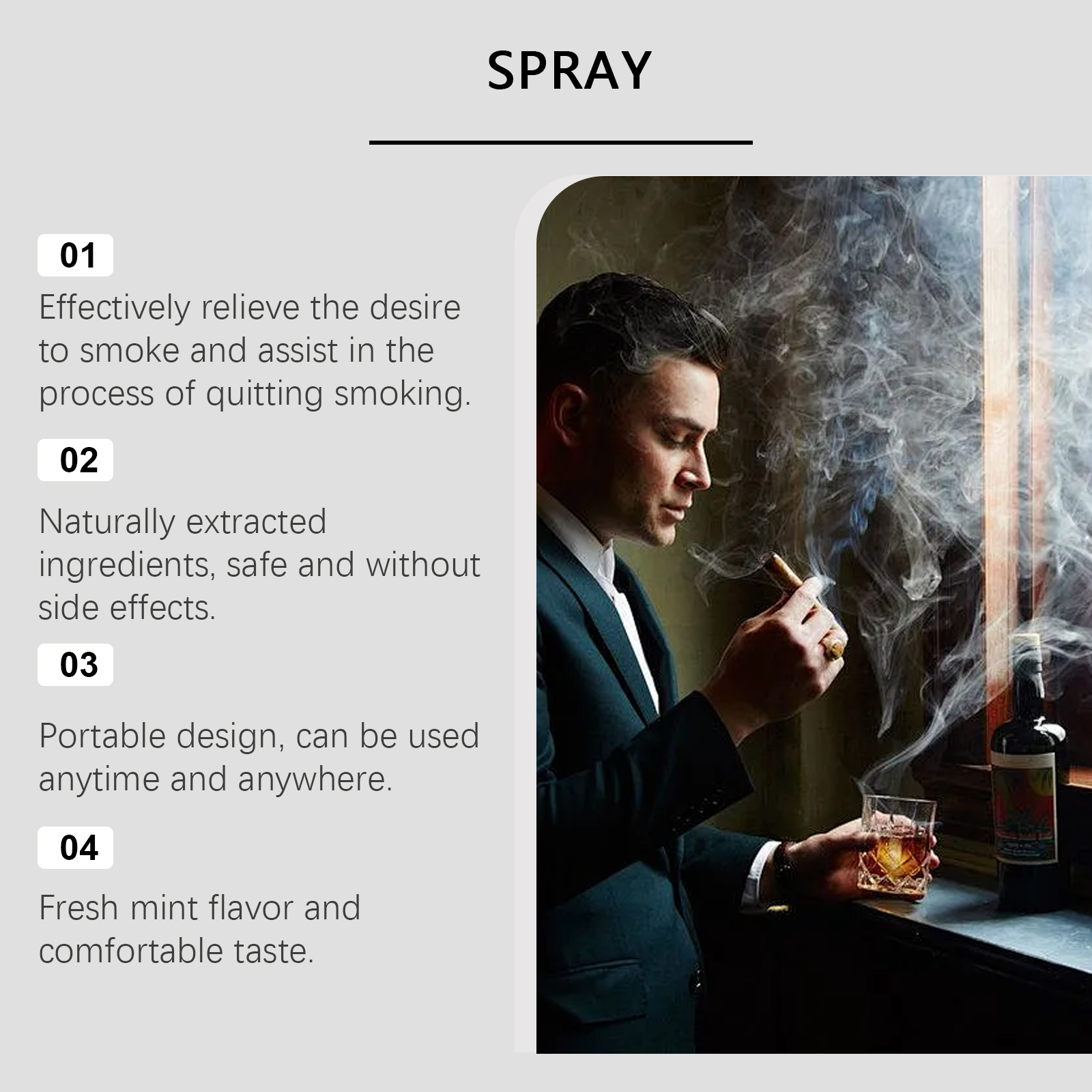 Oral Odor Spray Mild Long Lasting Easy Remove Oral Odor Fresh Natural For Mouth