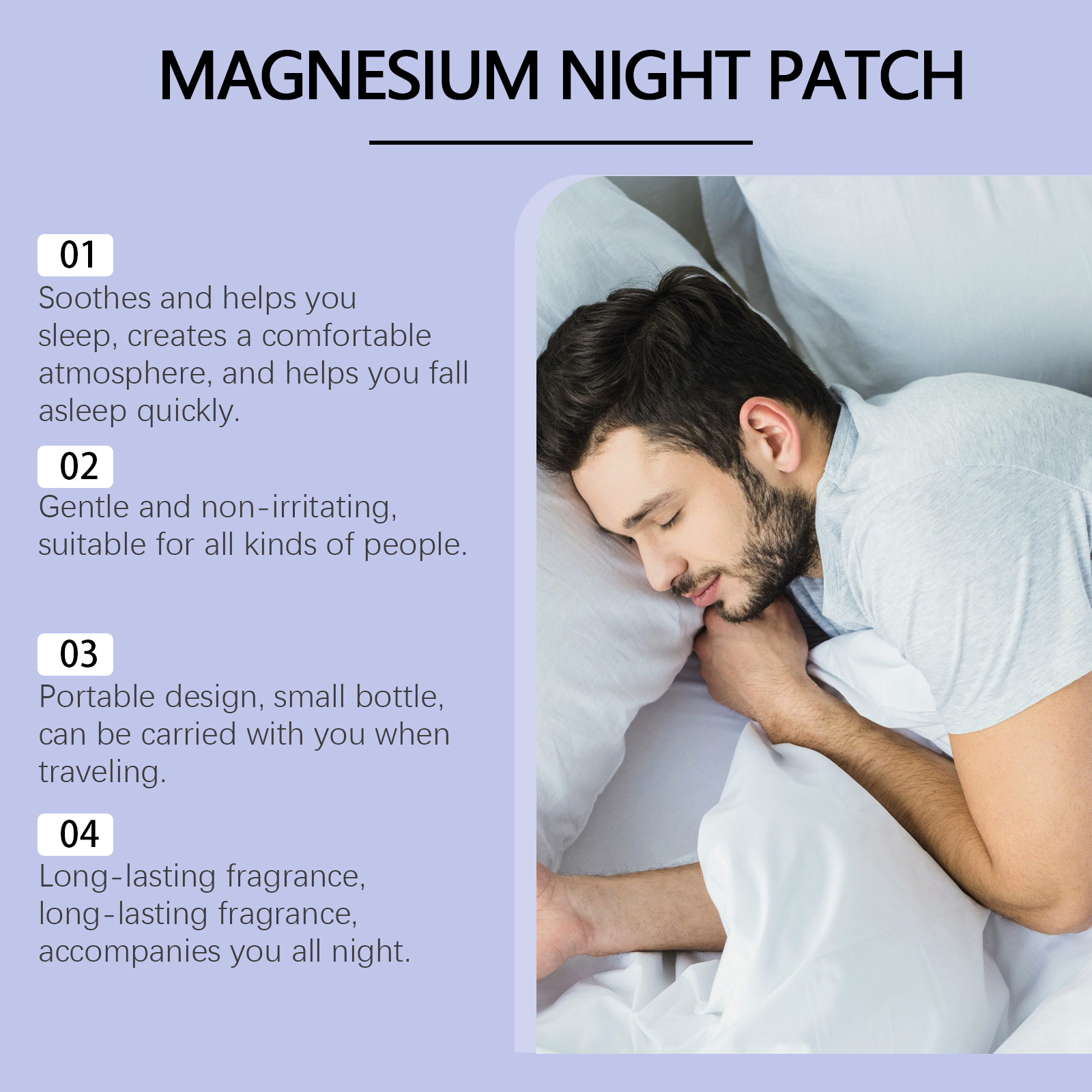 Sleep Patch Nighttime Relaxation Herbal Aromatherapy For Stress Relief Comfort And Calm Daily Use 1 PCS
