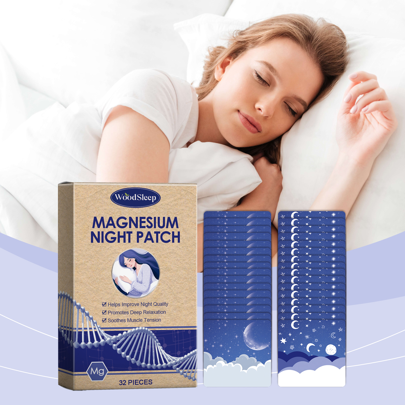 Sleep Patch Nighttime Relaxation Herbal Aromatherapy For Stress Relief Comfort And Calm Daily Use 1 PCS