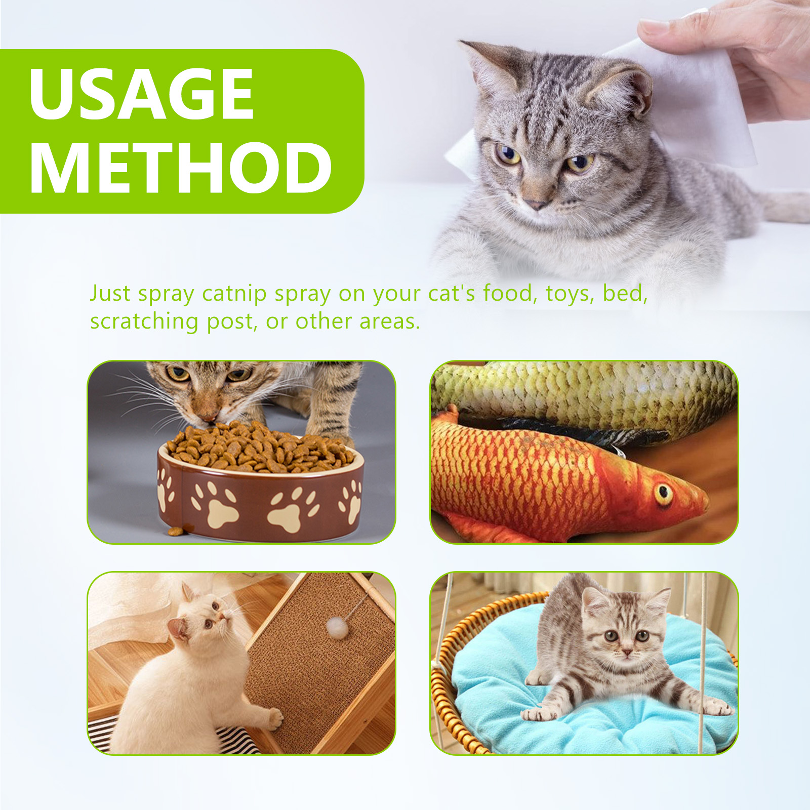 Catnip Spray For Cat Calming Anxiety Relief Energy Boost Playtime Enrichment Daily Pet Care 1 PCS