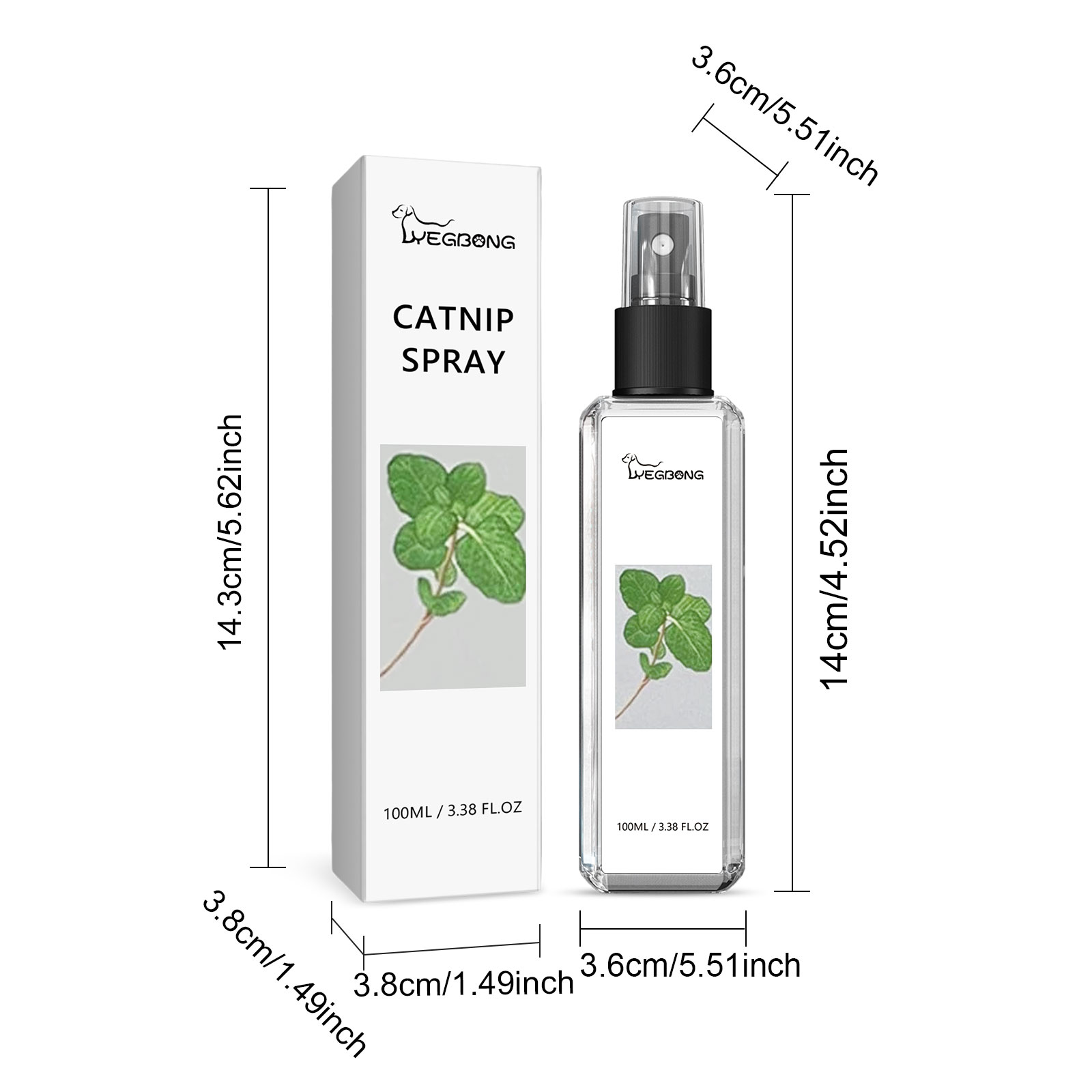 Catnip Spray For Cat Calming Anxiety Relief Energy Boost Playtime Enrichment Daily Pet Care 1 PCS