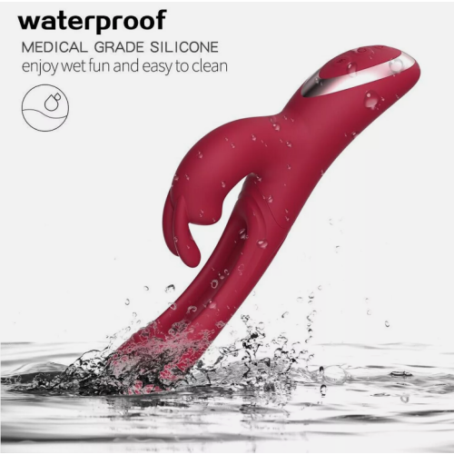 Rabbit Vibrator 4in1 Vibrating Dildo G spot Clitoris Sex Toy for Women
