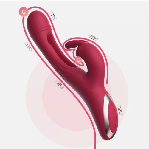 Rabbit Vibrator 4in1 Vibrating Dildo G spot Clitoris Sex Toy for Women