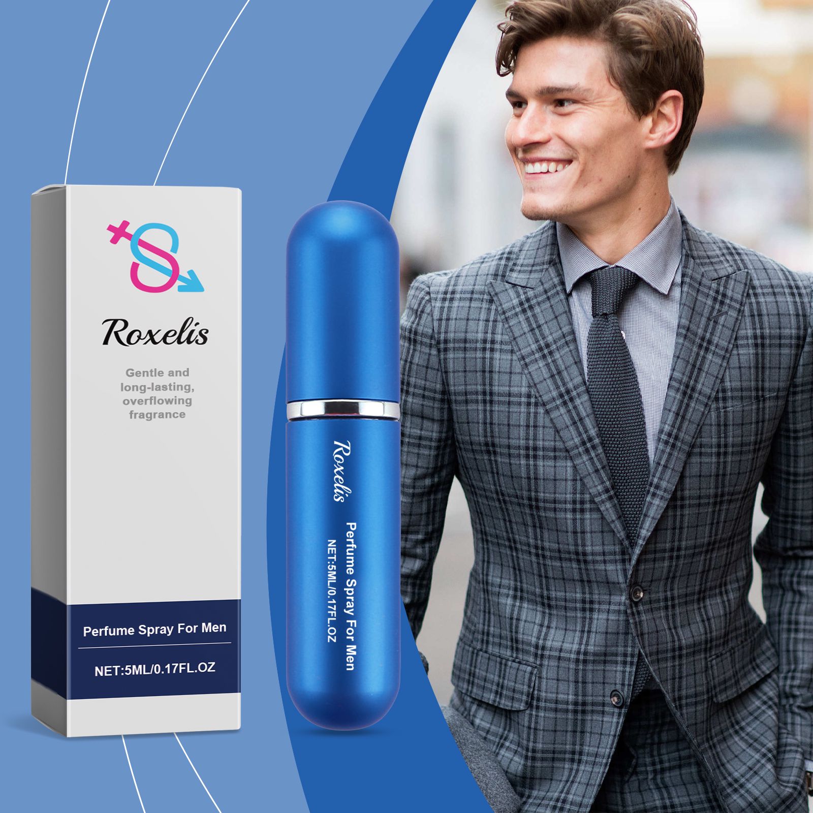 Men Perfume Spray Long Lasting Fresh Scent Portable Cologne For Daily Wear