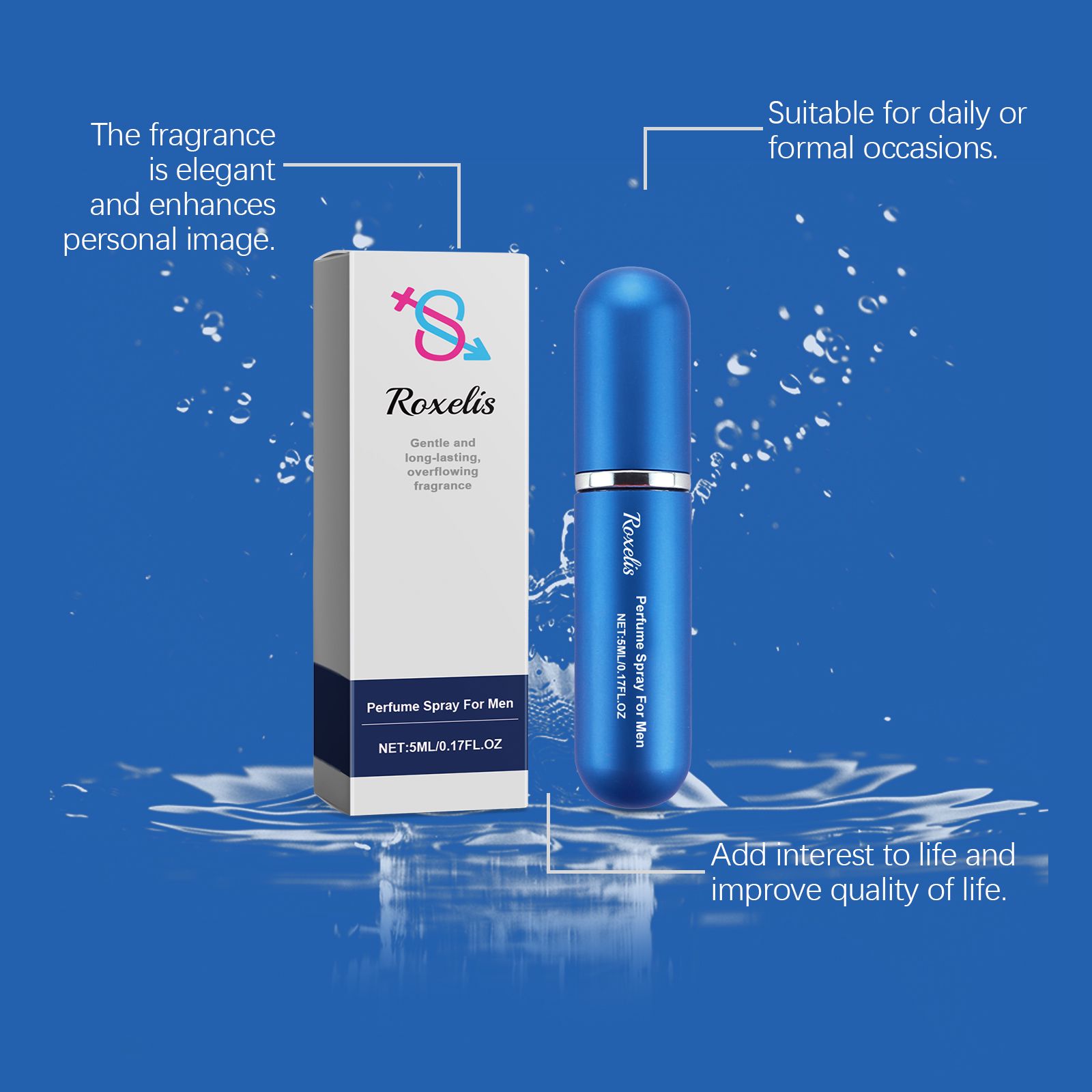 Men Perfume Spray Long Lasting Fresh Scent Portable Cologne For Daily Wear