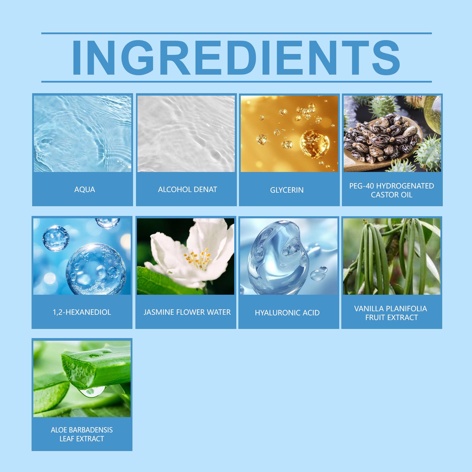 Moisturizing Hair Perfume Spray Vanilla Aloe Fresh Long Lasting For Daily Use