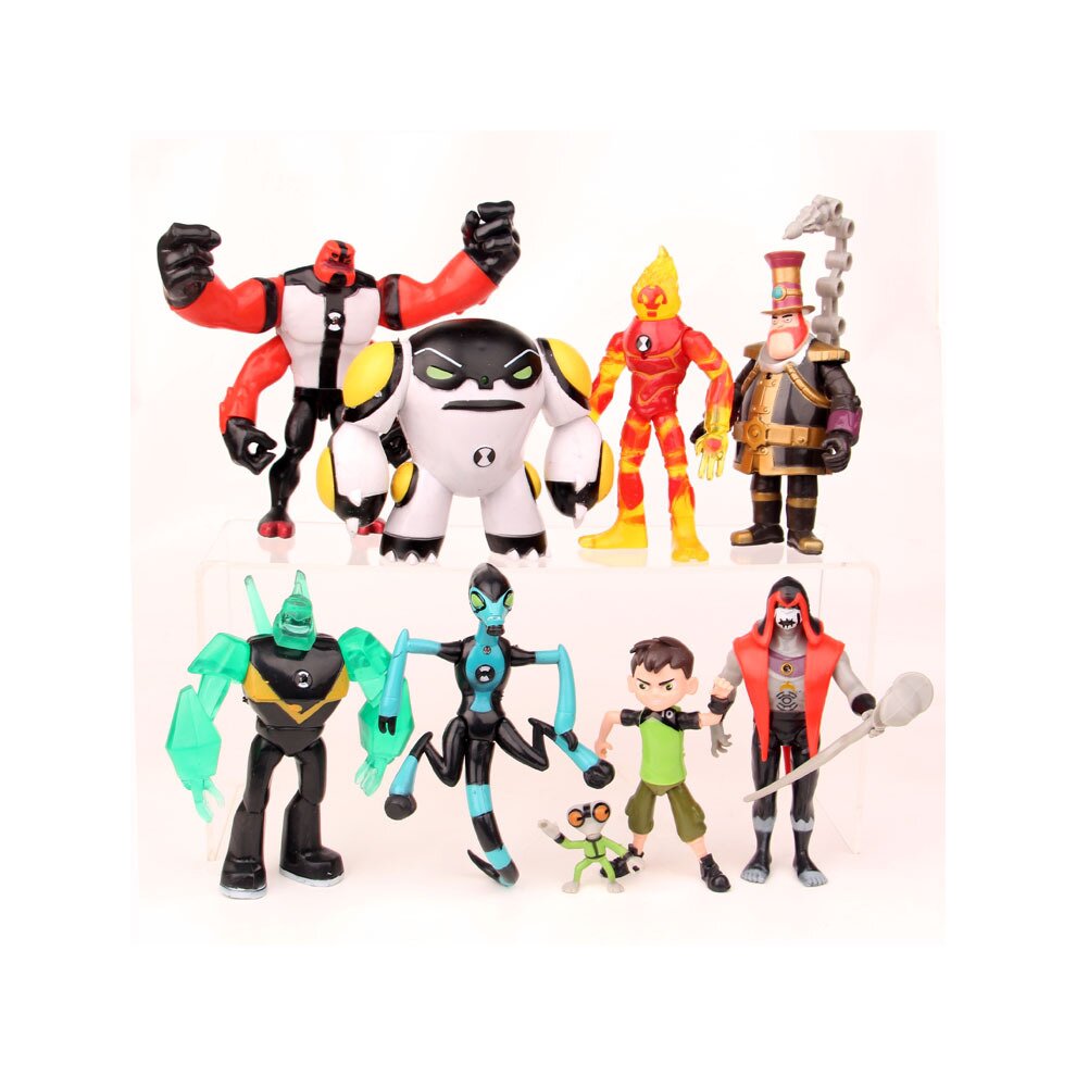 9pcs BEN 10 Action Figures PVC Doll Set Play Toy Model Gift 5'