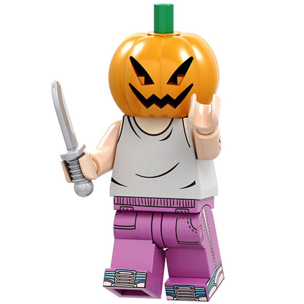 16PCS Halloween Vampire Witch Pumpkin Man Lego Man