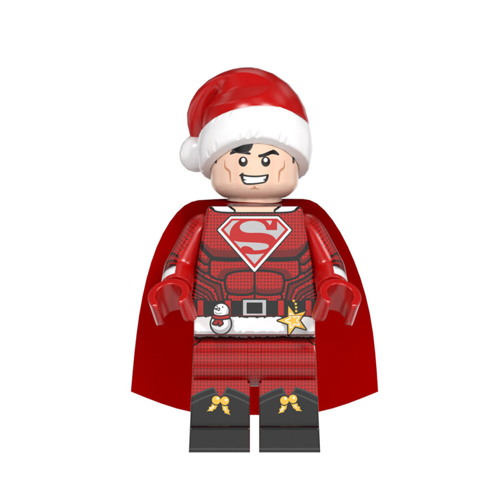 Mini Action Minifigures Toy 8 PCS Christmas Series Movie Superheroes Mini Building Blocks Sets Collectibles for Superhero Fans Kids Ideal for Christmas Stocking Suitable for Lego