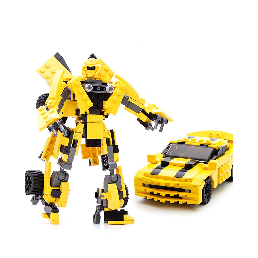 (Transformers Bumblebee Car fit for Lego Toys) Transformers Robot Building Construction