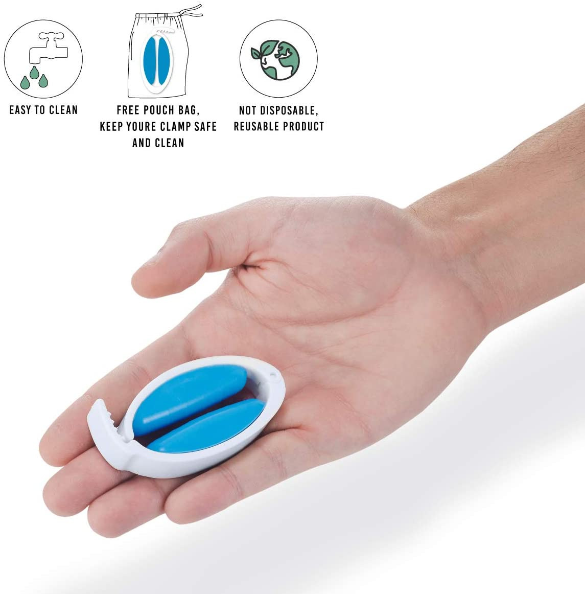 Incontinence Clip Clamp Male Penile Regular Leak Proof Urine Nursing Clip 3 Adjustable Sizes Comfort