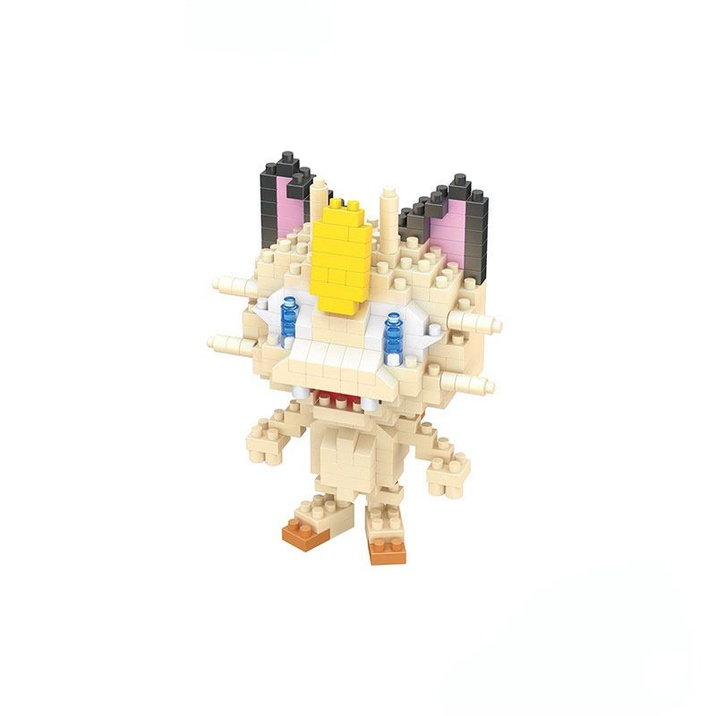 Meowth Pokemon Cartoon Micro Building Blocks Toy 311Pcs