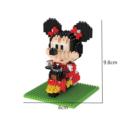 Disney Magic Building Blocks Mickey Mouse Minnie Model Connection Donald Duck Figures Mini Bricks Toys For Children