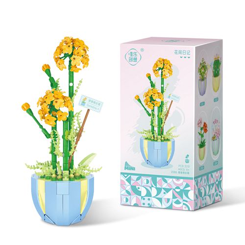Building Block Bouquet Chrysanthemum City Flower Rose Home Decoration Building Bricks Toys