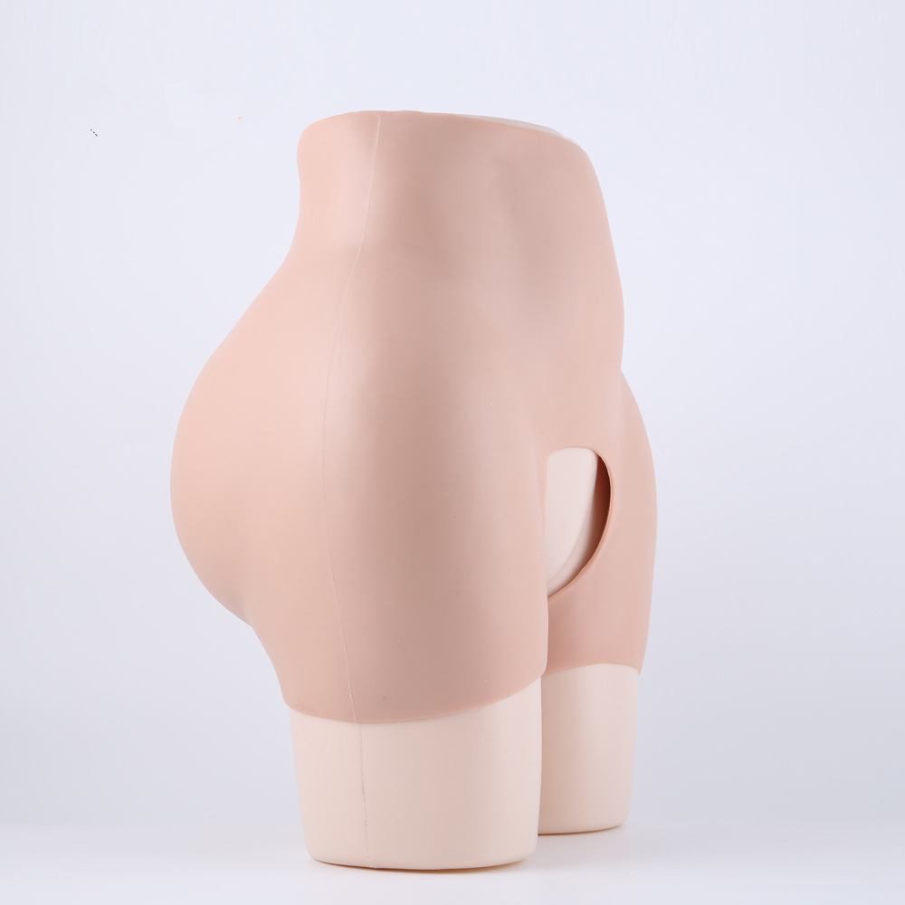 (S) Full Silicone Panty Buttock Hips Body Shaper Enhancer Padded Push Up Panty Butt Lifter Booty Thigh Pads Hips Enlargement  Shapewear Shorts Underwear Sexy Female Pussy Panties Open Crotch Design for Drag Queen Transgender Crossdresser