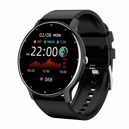 Black Bluetooth Smart Watch Fitness Tracker IP6 Gift