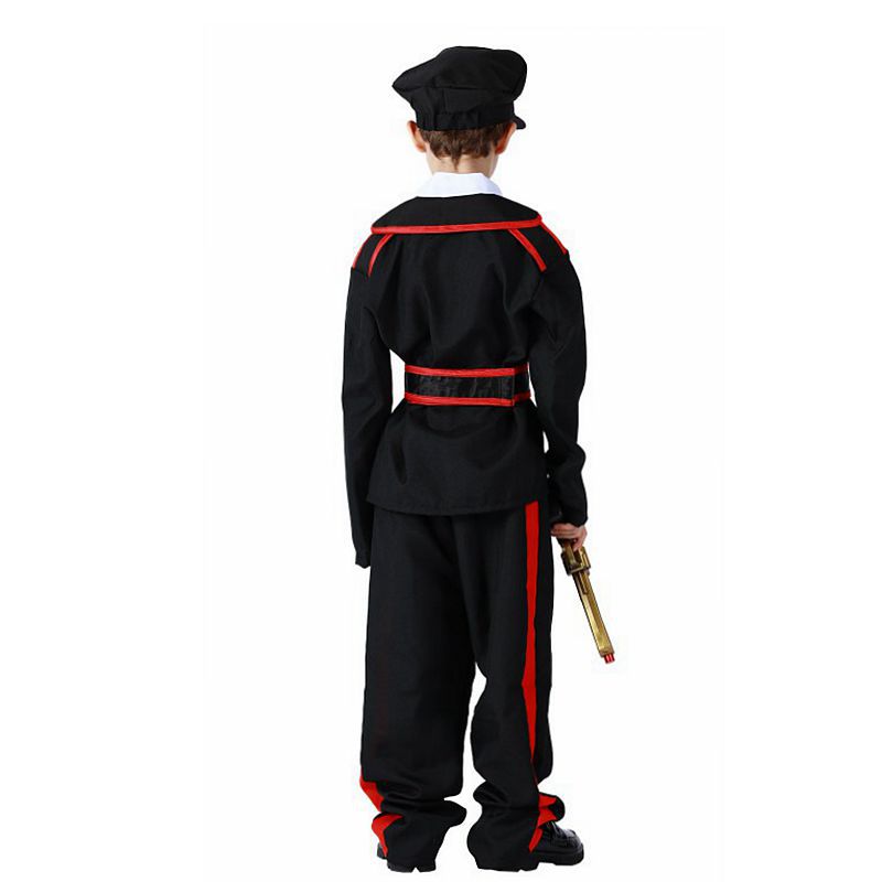 (110~120cm) Police Costume Outfit Set for Halloween Dress Up Party Carnival Cosplay Themed Parties