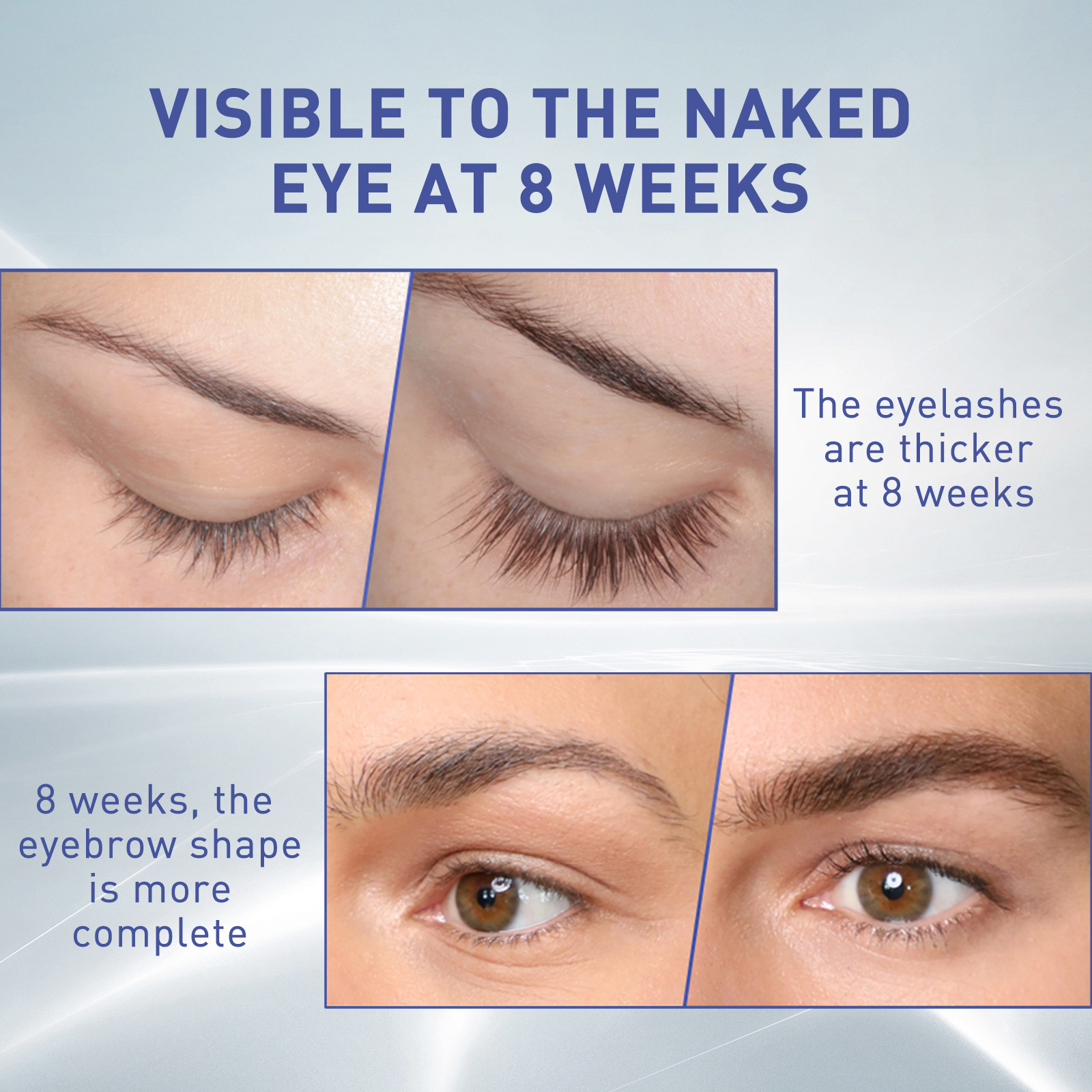 Eyelashes Growth Serum Eyebrow Enhancer Lashes Enhancing Thicker Longer Lengthening Healthier Makeup Tools Home Use for Girls Women 5ml