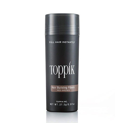 Toppik Hair Building Fibres Powder Medium Brown for A Thicker-looking Hairline Crown and Beard Instant Thinning Concealer for Men and Women