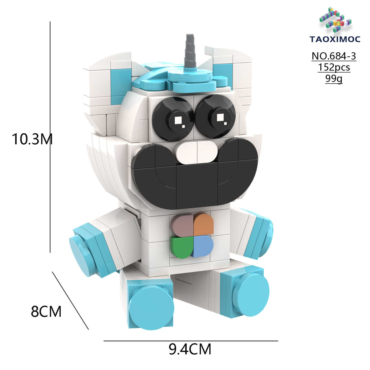 (A) Poppy 3 Smiling Critters Building Block Horror Game Action Figure Model Toys Creative Cute Building Bricks Birthday Gift