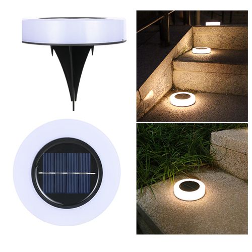 Solar Power Ground Lights Floor Decking Lawn LED Solar Security Lights Outdoor