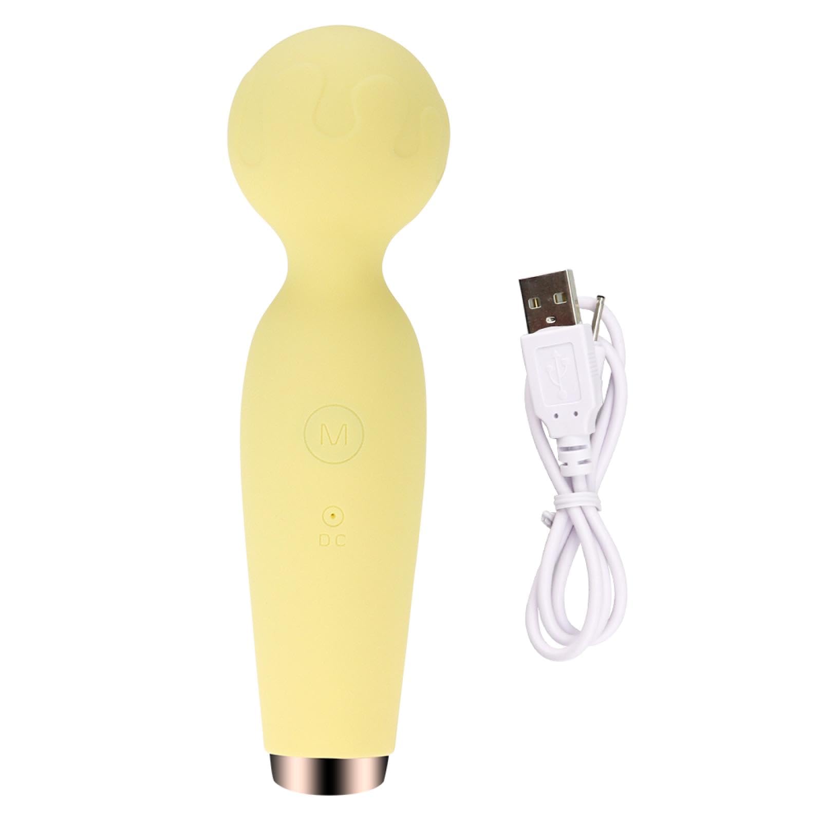 (Yellow) Classic Dildos Vibrators for Woman Men Adults G Spot Stimulator Dildos Female Masturbator Anal Butt Plug AV Wand Massager Erotic Goods Adult Sex Toys