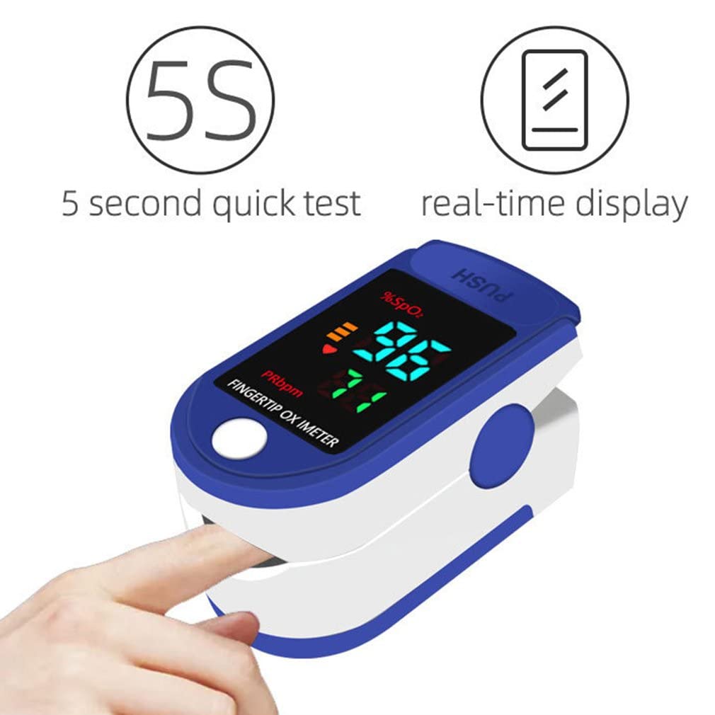 (1pc) Fingertip Pulse Oximeter LED Digital Display Heart Rate  Oxygen Level Readings Blood Oxygen Saturation for Pulse Rate Monitor SpO2 Health Monitor