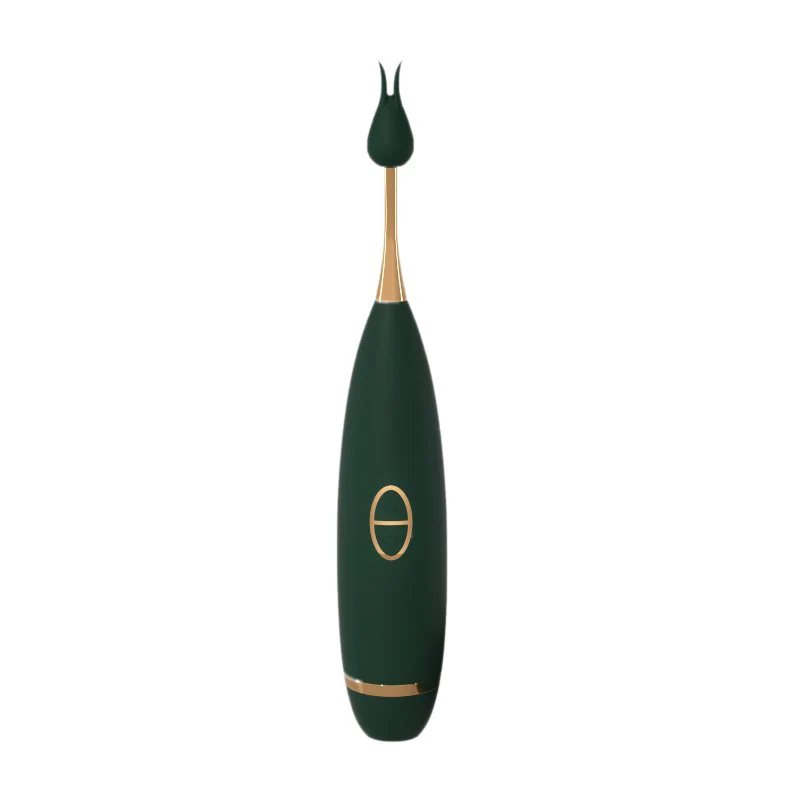 (Green) Orgasm Pen with Sucking Function Sucking Vibration Point Tidal Pen Multi Head Set Female Masturbation Massager Sex Toys G Spot Wand Vibrator