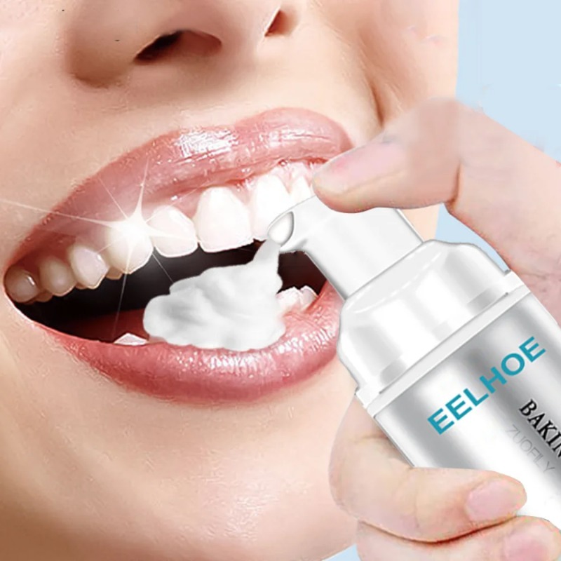 Whitening Oral Hygiene Mousse Toothpaste Dental Refreshes Breath Teeth Cleansing Reduce Yellowing Remove Stains Teeth Teeth Whiteners 60ml
