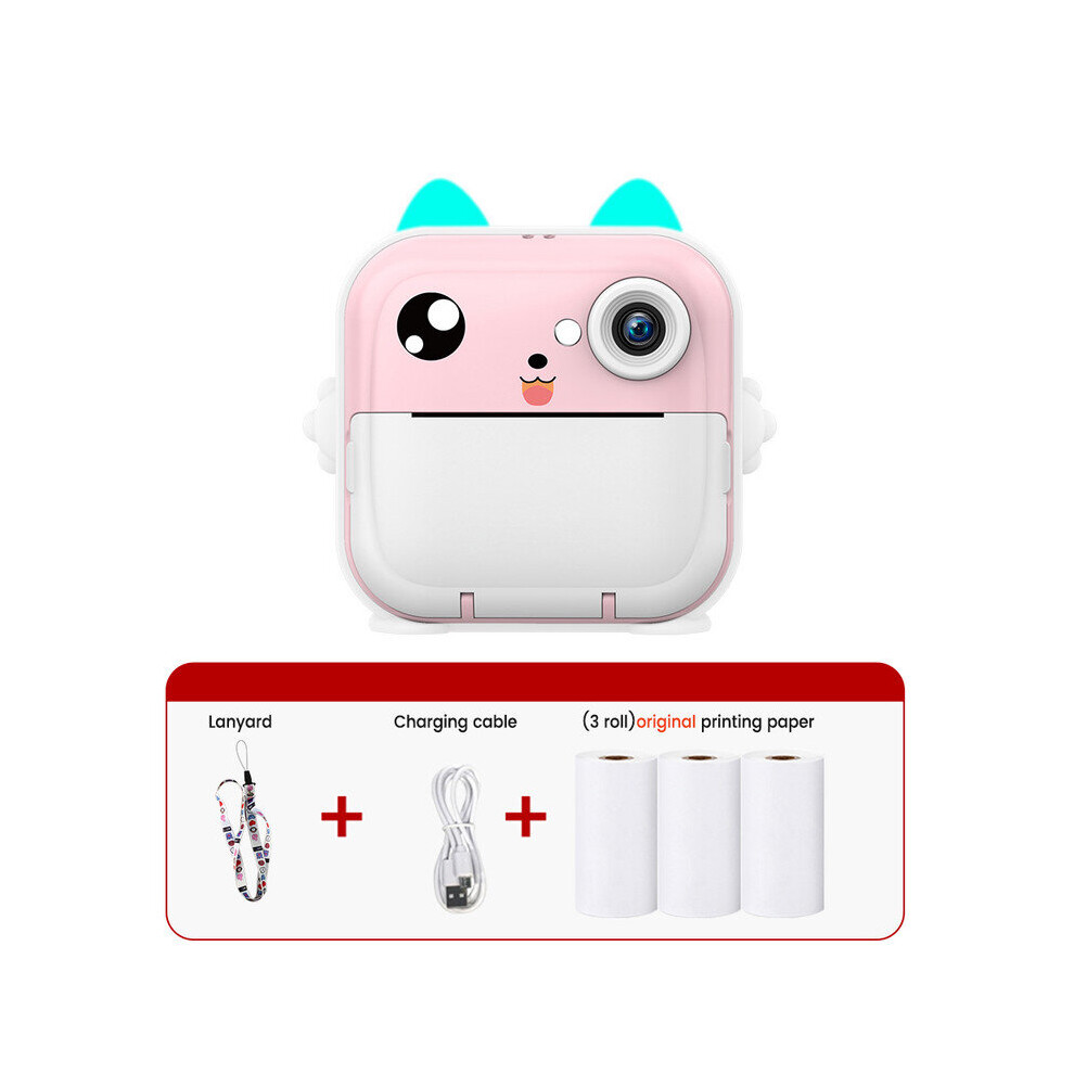 Kids Digital Photo Camera 2.4inch IPS Screen Child Camera Instant Print Video Recording Take Pictures Girl Boy Birthday Gift
