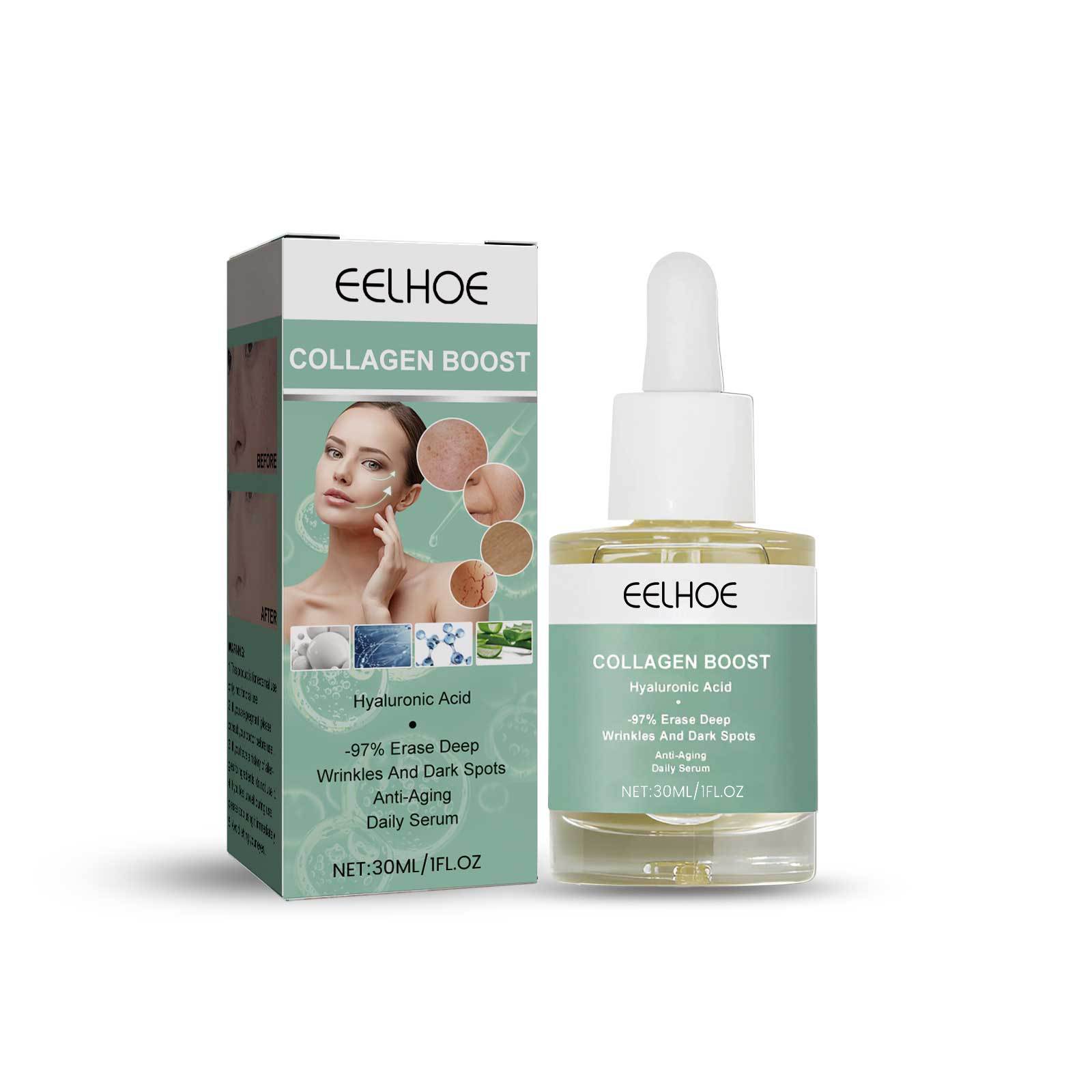 Collagen Skin Essence Anti Dark Spots Serum Fade Fine Lines Remove Wrinkles Improve Dry Skin Moisturiz Smooth Skin Anti Aging Hydrates Skin Care 30ml