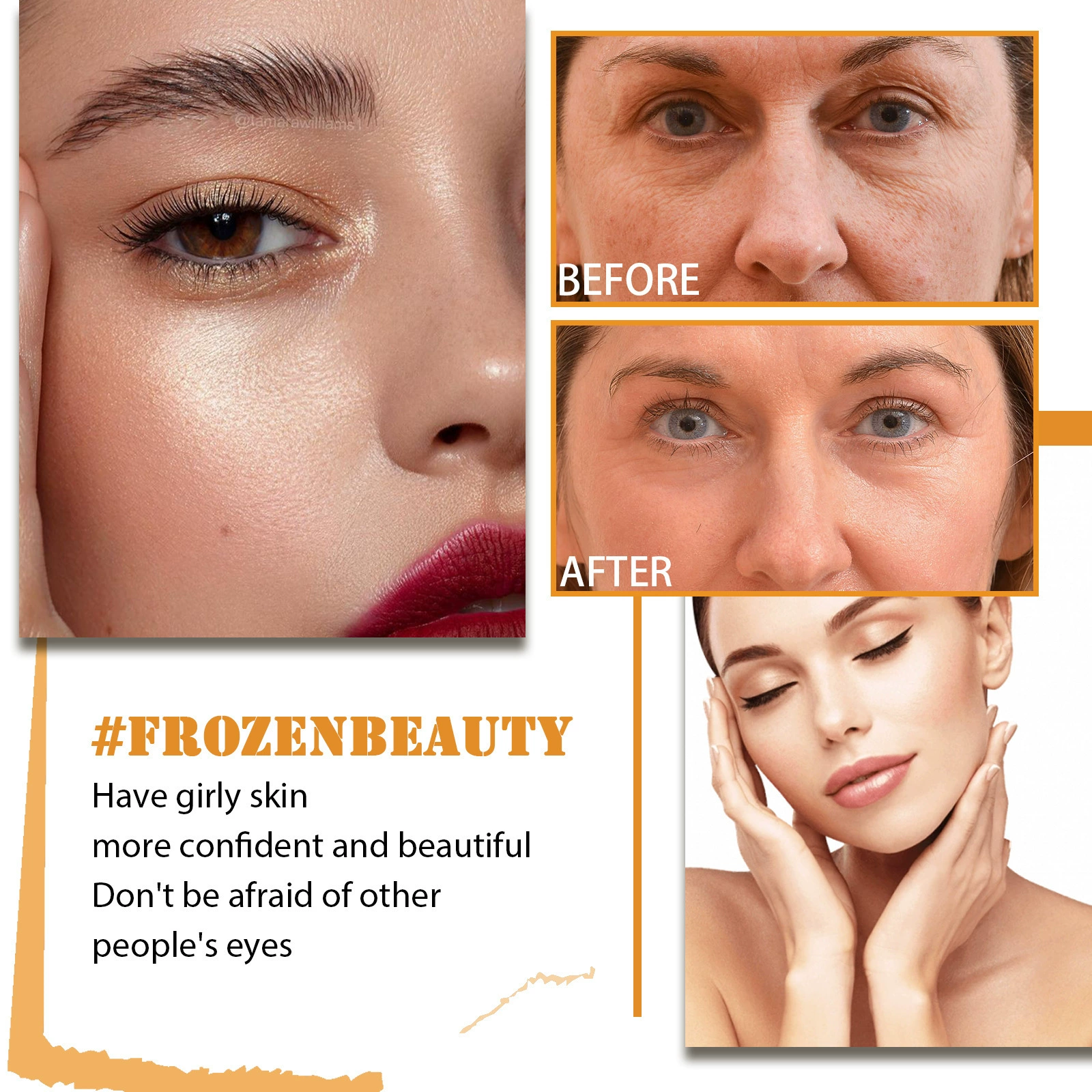 Vitamin C Serum Hyaluronic Acid Fade Fine Lines Glowing Serum Skin Care