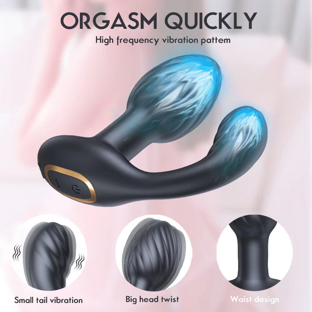 Rotation Anal Plug Wireless Vibrator Butt​ Plug Twisting Masturbator Man Prostate Massager G Spot Stimulator Dildo for Women Adult Couple Sex Toys