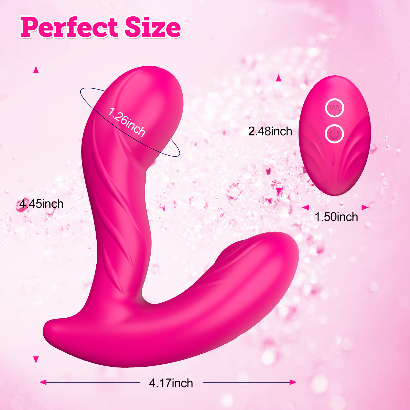 Sucking Vibrator Sex Toys for Women Remote Control Vibrators with 12 Vibration and Suction Modes Adult Sex Toy Clitoral Stimulator Vibrator Dildo Sex Toys