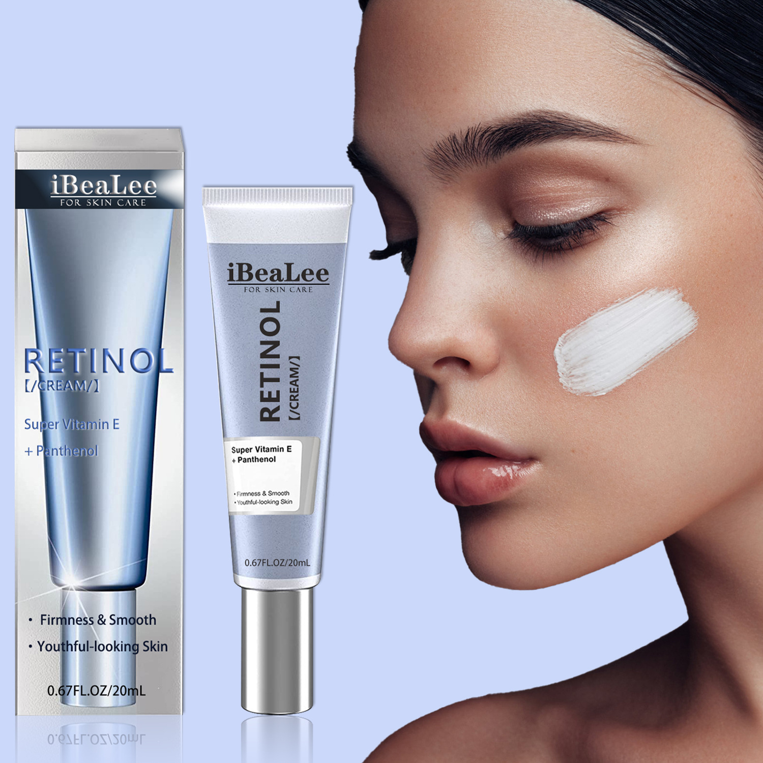 Retinol Firming Cream for Skin Care Vitamin E Retinol Face Cream Fade Fine Lines Anti Aging Moisturizing Hydrating Nourishing 20ml