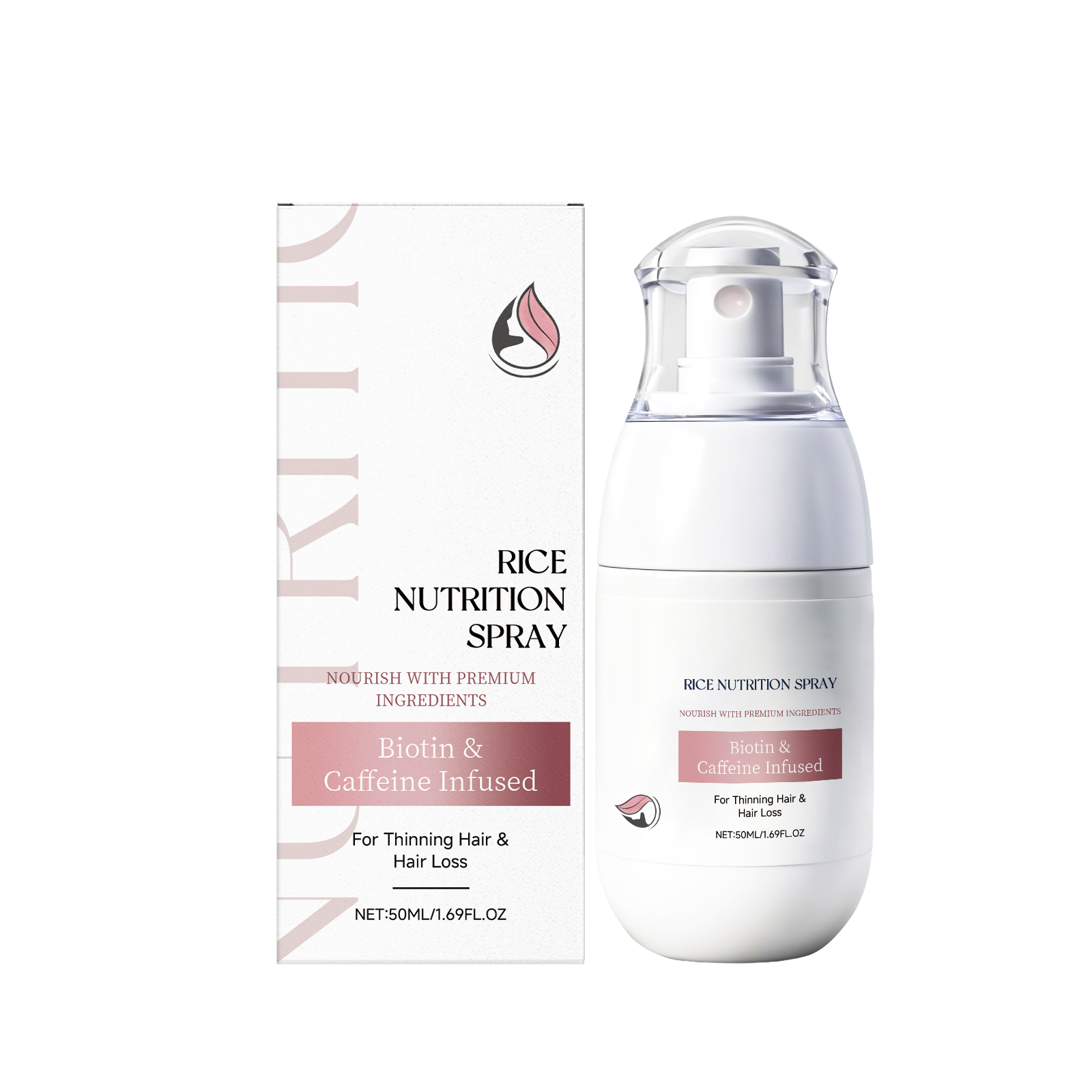 Scalp Nourishing Spray Hair Thickening Treatment Reduce Breakage Volumizing Mist Rosemary Essential Oil Care Strengthen Roots ﻿