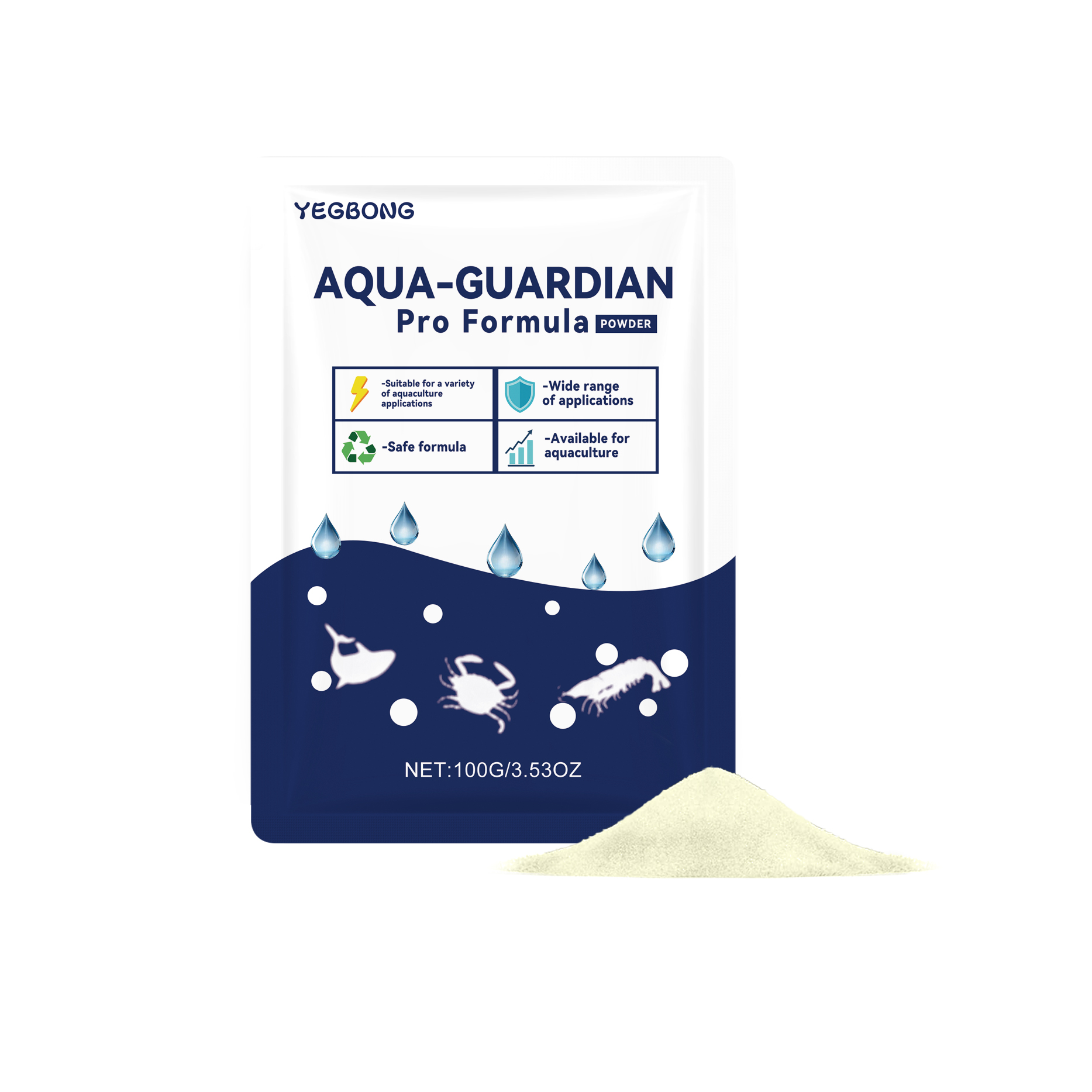 Fish Tank Cleaner Water Clarifying Powder For Cloudy Water Long Lasting Clear Odor Elimination Water Clarifying Powder Aquarium ﻿