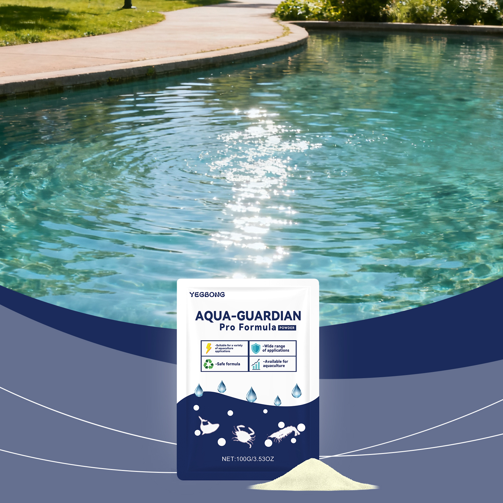 Fish Tank Cleaner Water Clarifying Powder For Cloudy Water Long Lasting Clear Odor Elimination Water Clarifying Powder Aquarium ﻿