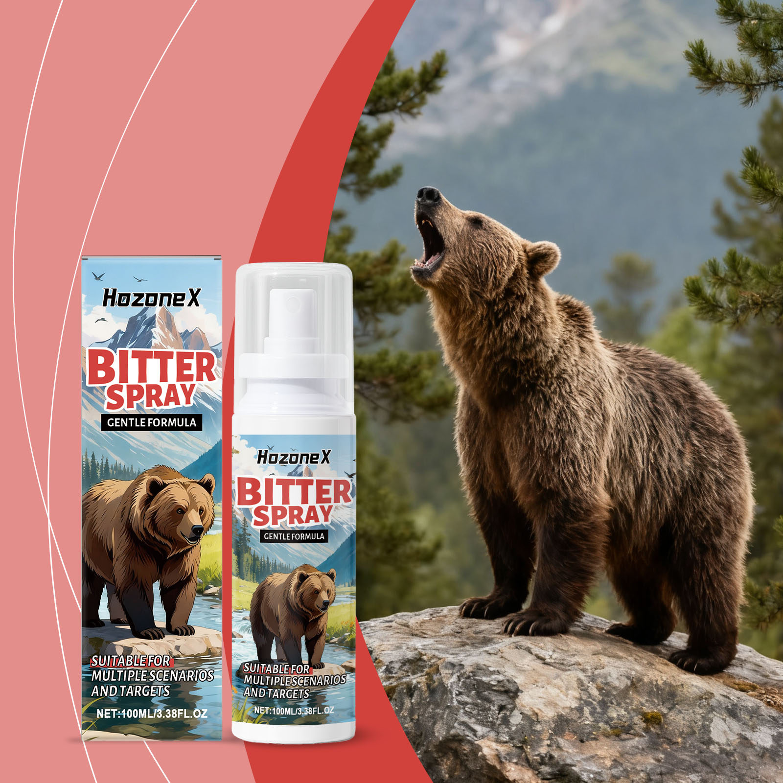 Bear Spray Outdoor Camping Hiking Protection For Skiing ﻿