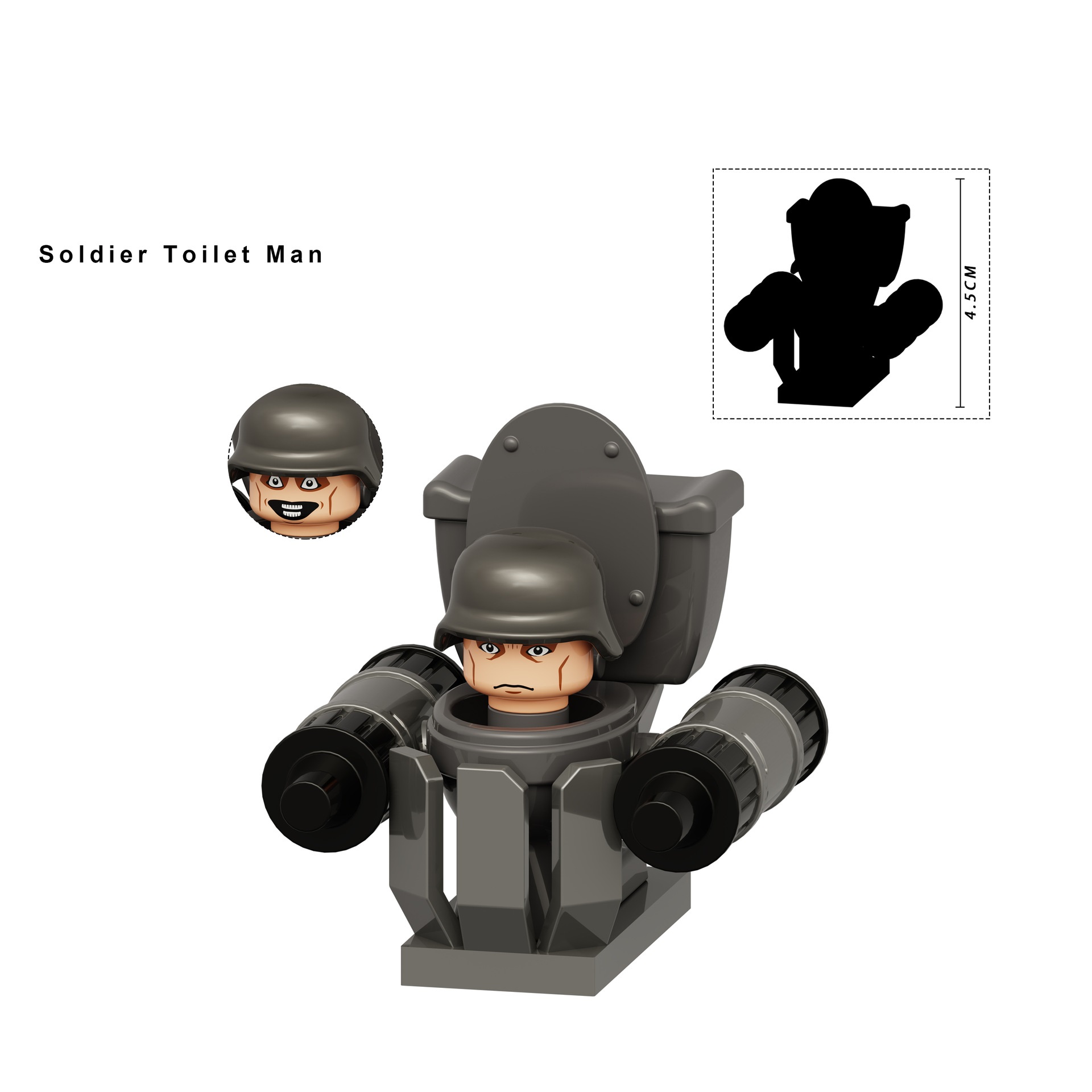 (Style B) Toilet Man Game Mini Figures Toy Building Blocks Set Construction Collection for Imaginative Games Decoration and Gifts for Kids