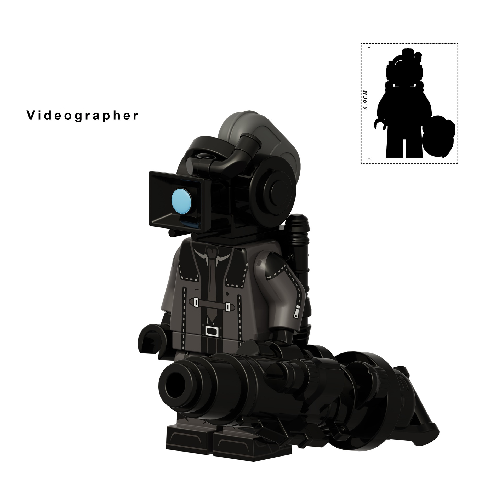 (Style B) Toilet Man Game Mini Figures Toy Building Blocks Set Construction Collection for Imaginative Games Decoration and Gifts for Kids