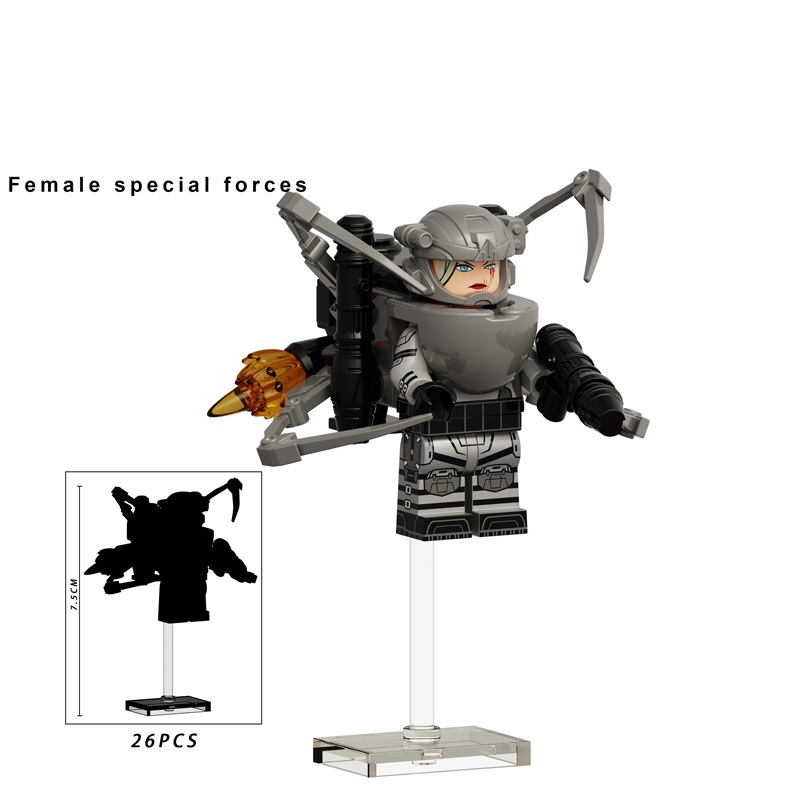 (Style B) Toilet Man Game Mini Figures Toy Building Blocks Set Construction Collection for Imaginative Games Decoration and Gifts for Kids