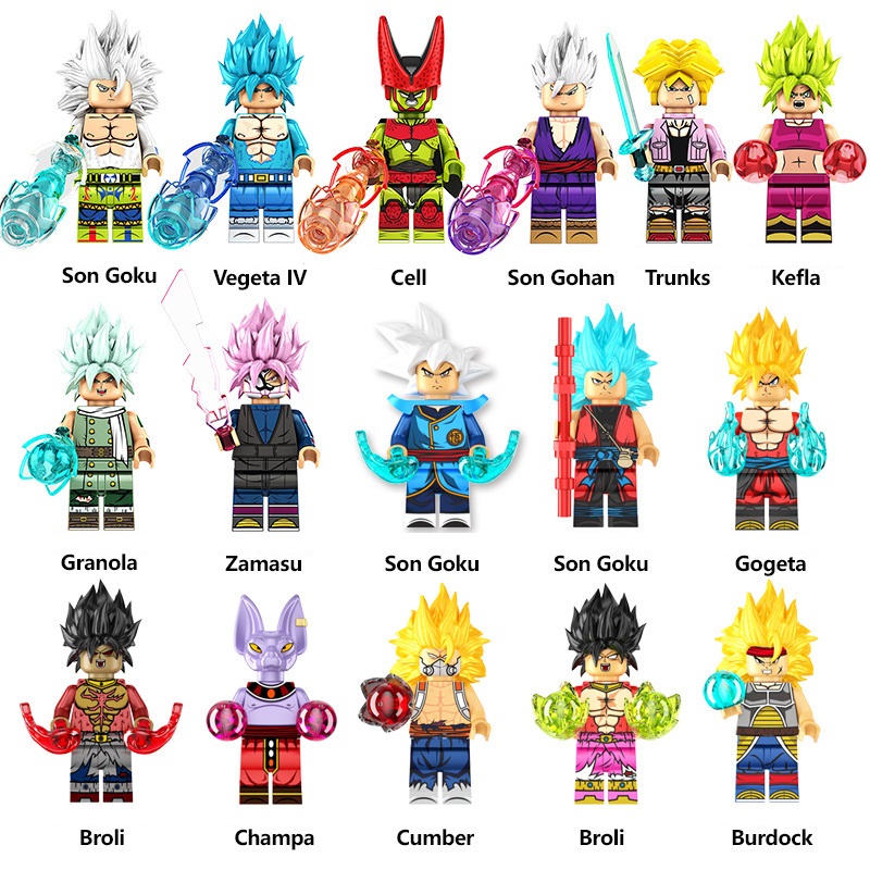 (Son Goku) Dragon Ball Mini Figures Toy Building Blocks Set Construction Collection for Imaginative Games Decoration and Gifts for Kids