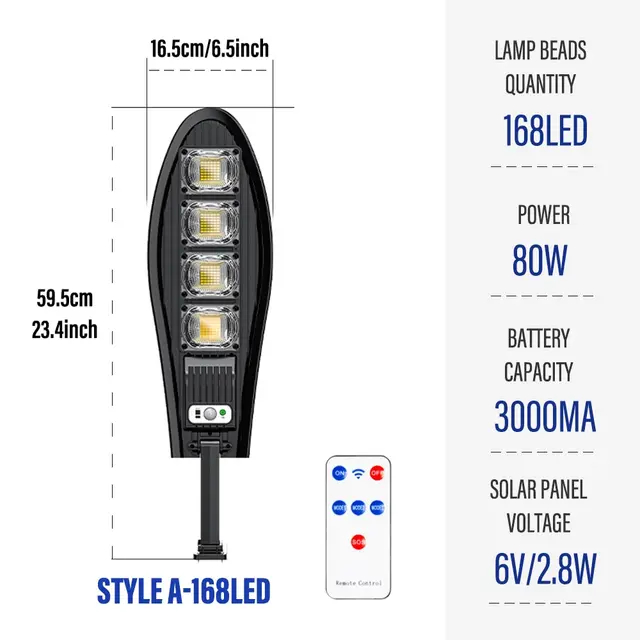 (42LED) LED Solar Lights Outdoor Garden Street Light With Motion Sensor and Remote Control Waterproof Wall Light for Garage Floodlight