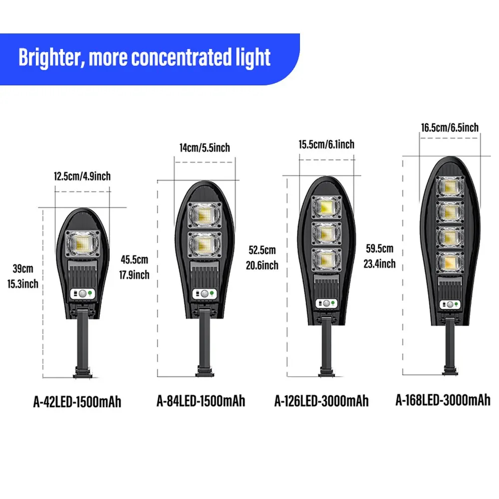 (42LED) LED Solar Lights Outdoor Garden Street Light With Motion Sensor and Remote Control Waterproof Wall Light for Garage Floodlight