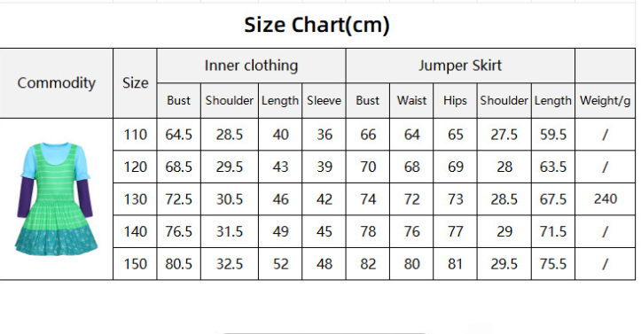 (150CM) Kids Bonnie Costume Toy Story Dress for Girls Halloween Party Roleplay Outfit