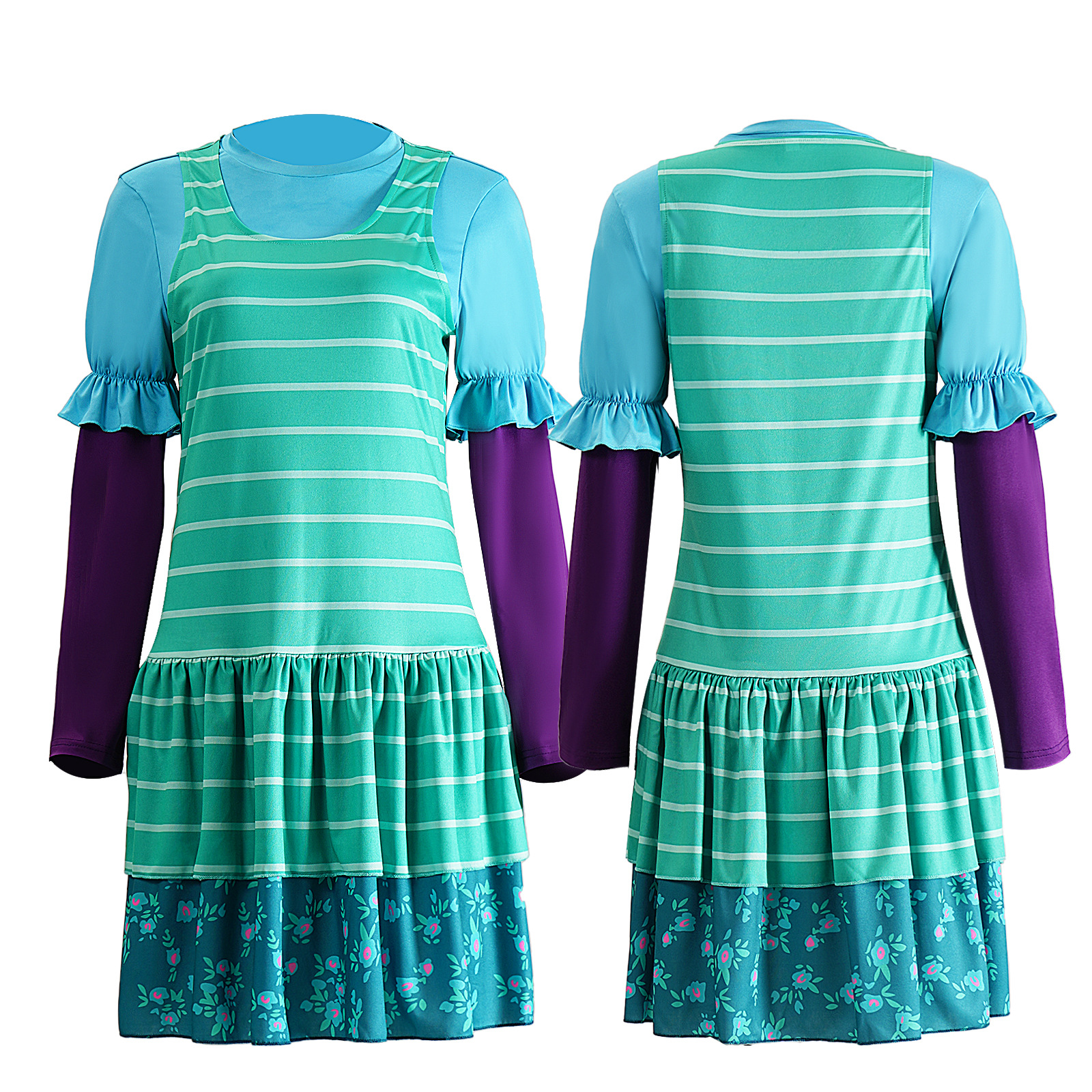 (150CM) Kids Bonnie Costume Toy Story Dress for Girls Halloween Party Roleplay Outfit