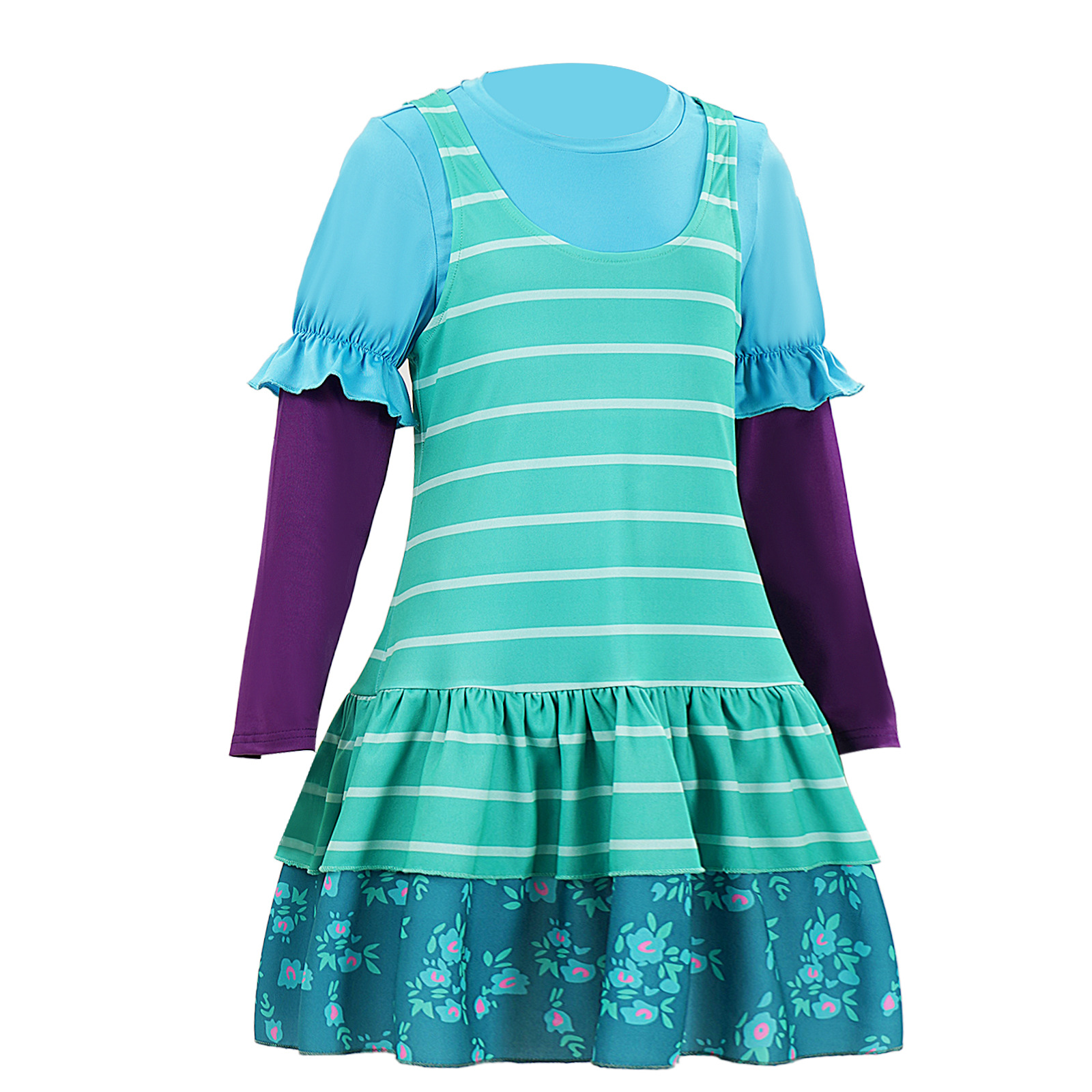 (150CM) Kids Bonnie Costume Toy Story Dress for Girls Halloween Party Roleplay Outfit