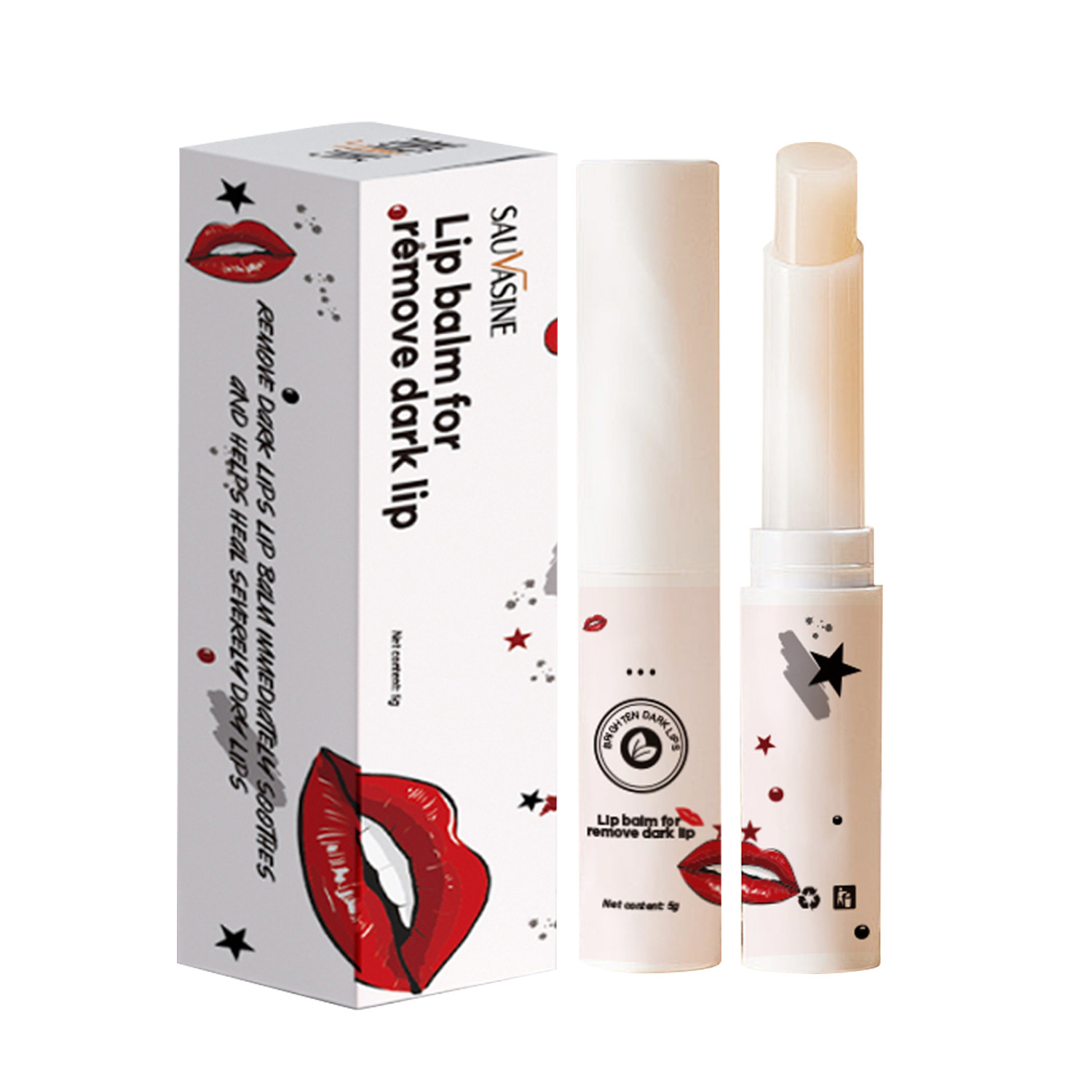 Lip Balm Gentle Moisturising Dark Lip Corrector Lip Care Treatment for Daily Home Use Natural 10g